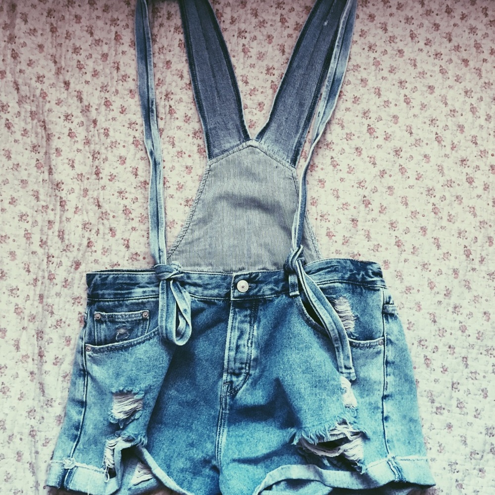 Zara Denim Overalls ASO Malia Tate